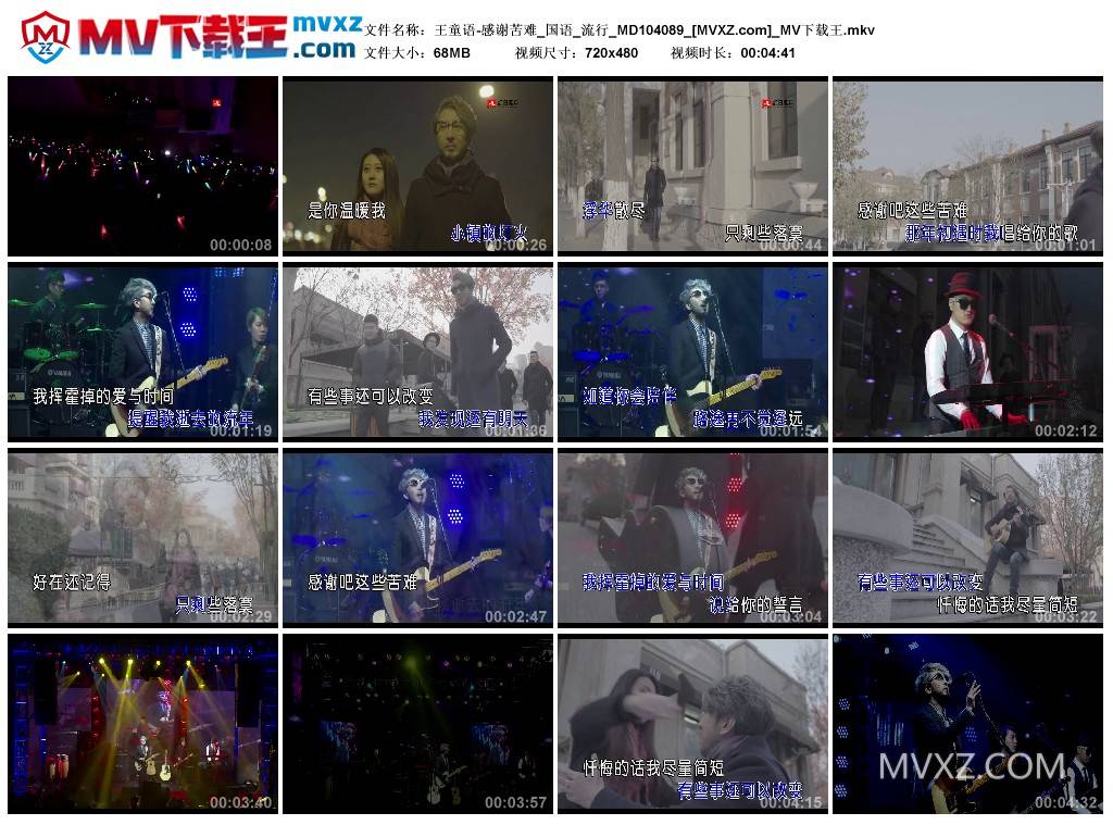 王童语-感谢苦难_国语_流行_MD104089